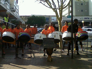 This band is quite good. It's a high school group from Soweto. Membership is highly competitive.