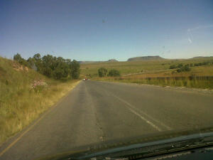 On the road to Lesotho